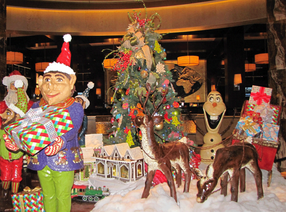 Hilton Americas chocolate holiday display