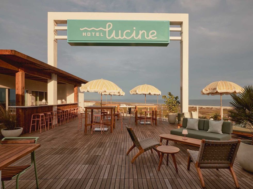 Hotel Lucine rooftop lounge