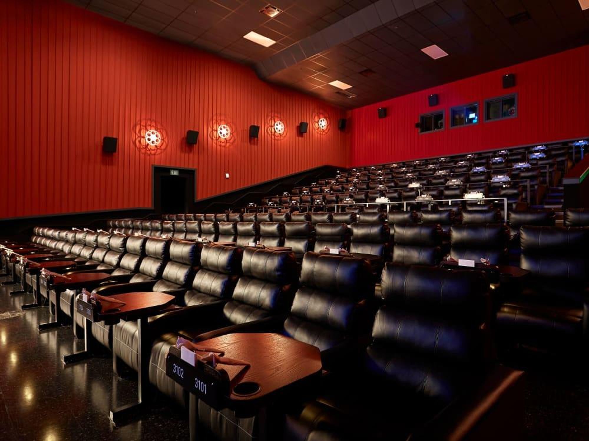 Houston, Alamo Drafthouse Cinema Katy, Jan 2017, interior of auditorium
