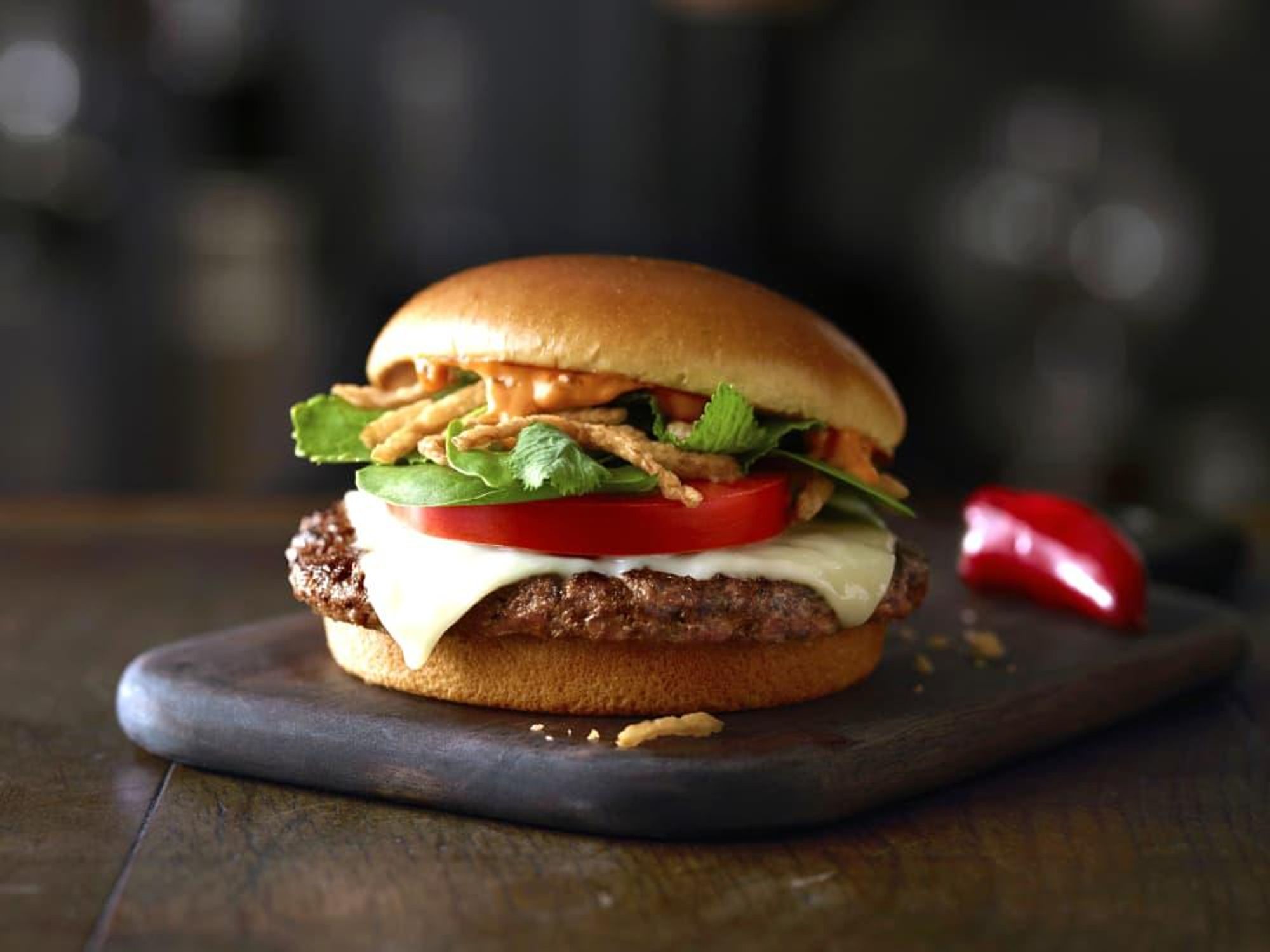 Houston, Ken Hoffman, July 2017, McDonald's Sriracha Burger