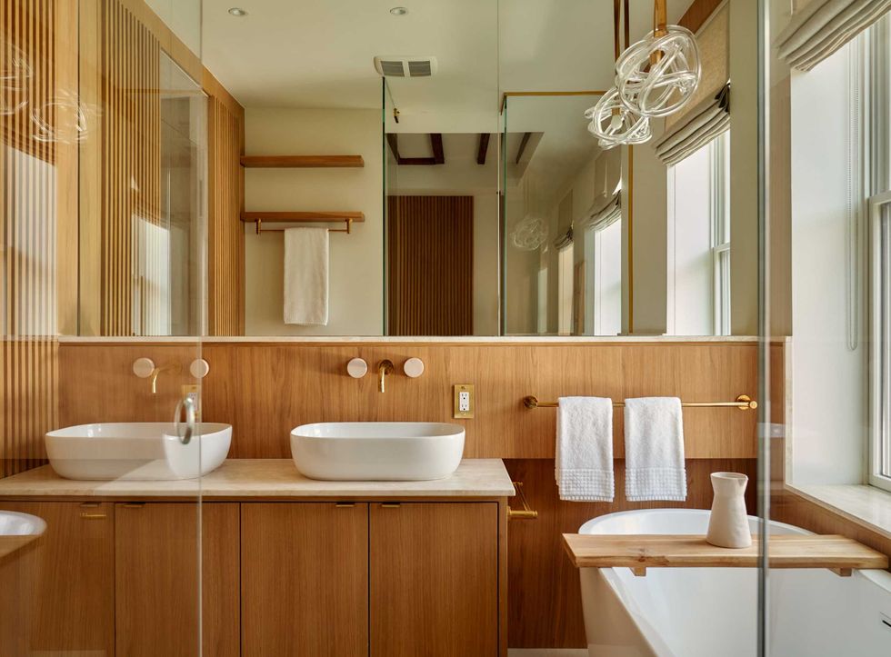 Houzz 2026 home design predictions, wall-mounted bathroom faucets