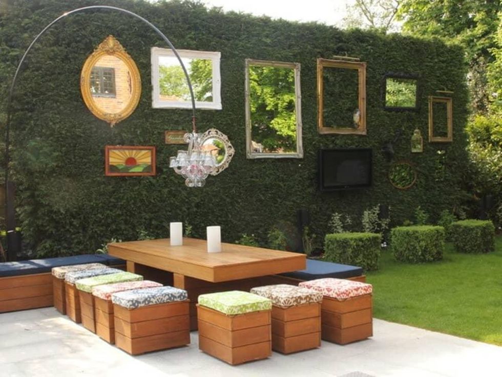 Houzz rustic chic garden backyard