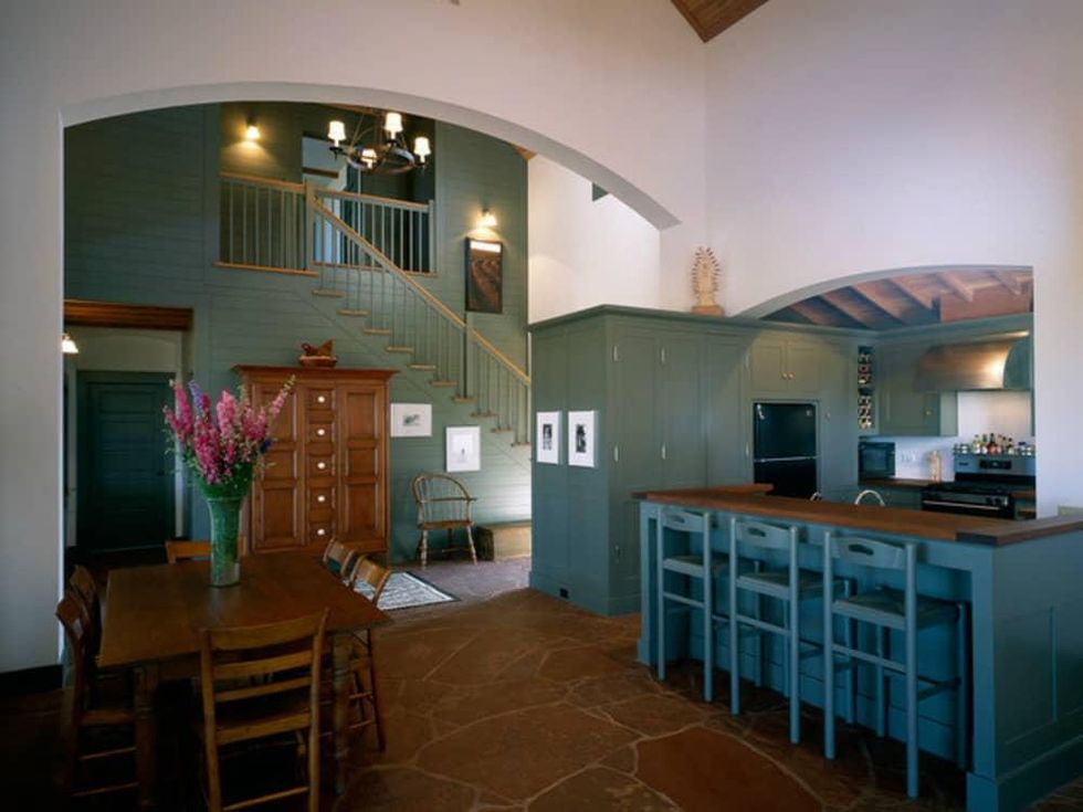 Houzz San Antonio Nixon house home Butcher Ranch kitchen dining room