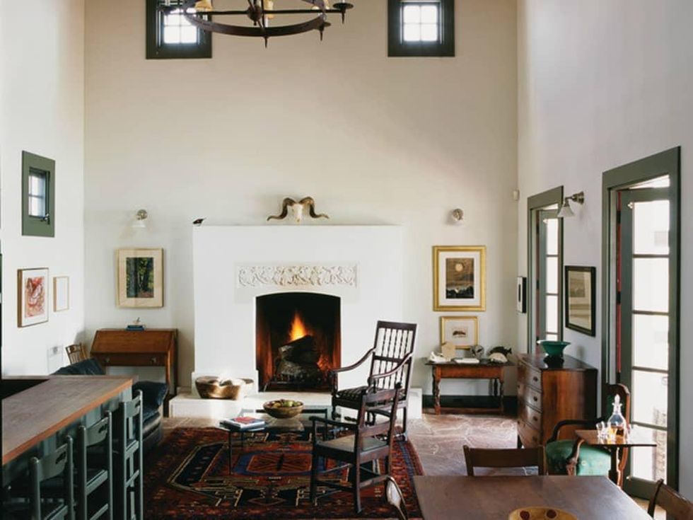 Houzz San Antonio Nixon house home Butcher Ranch living room