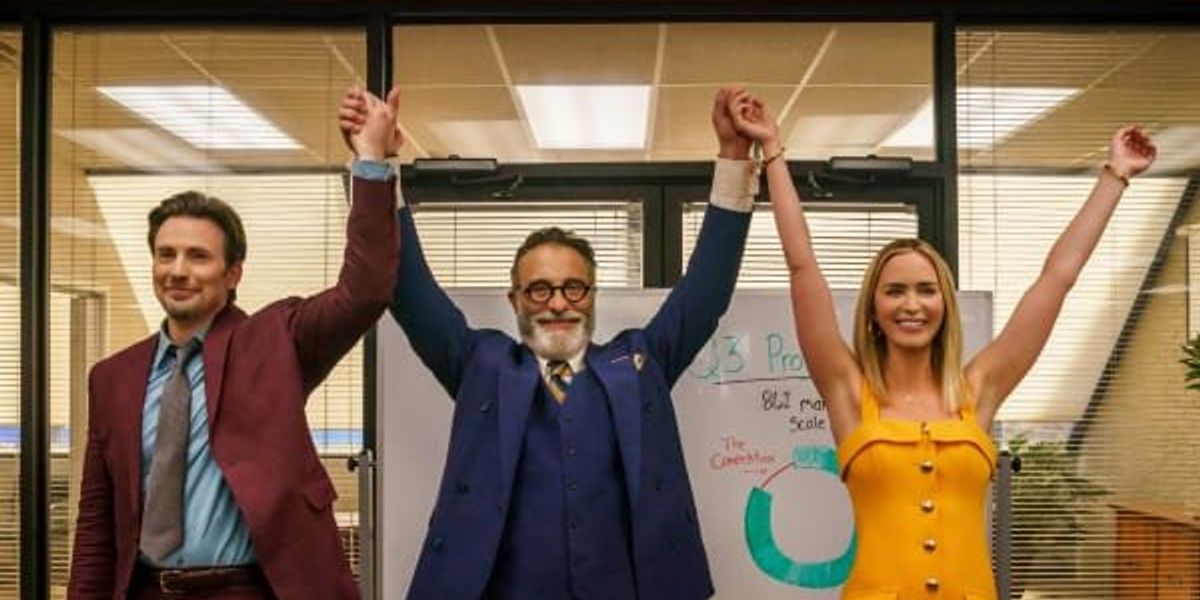 Emily Blunt and Chris Evans push fentanyl in so-so Ache Hustlers Emily Blunt and Chris Evans push fentanyl in so-so Ache Hustlers