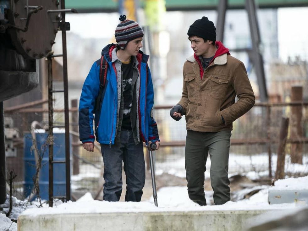 Jack Dylan Grazer and Asher Angel in Shazam!