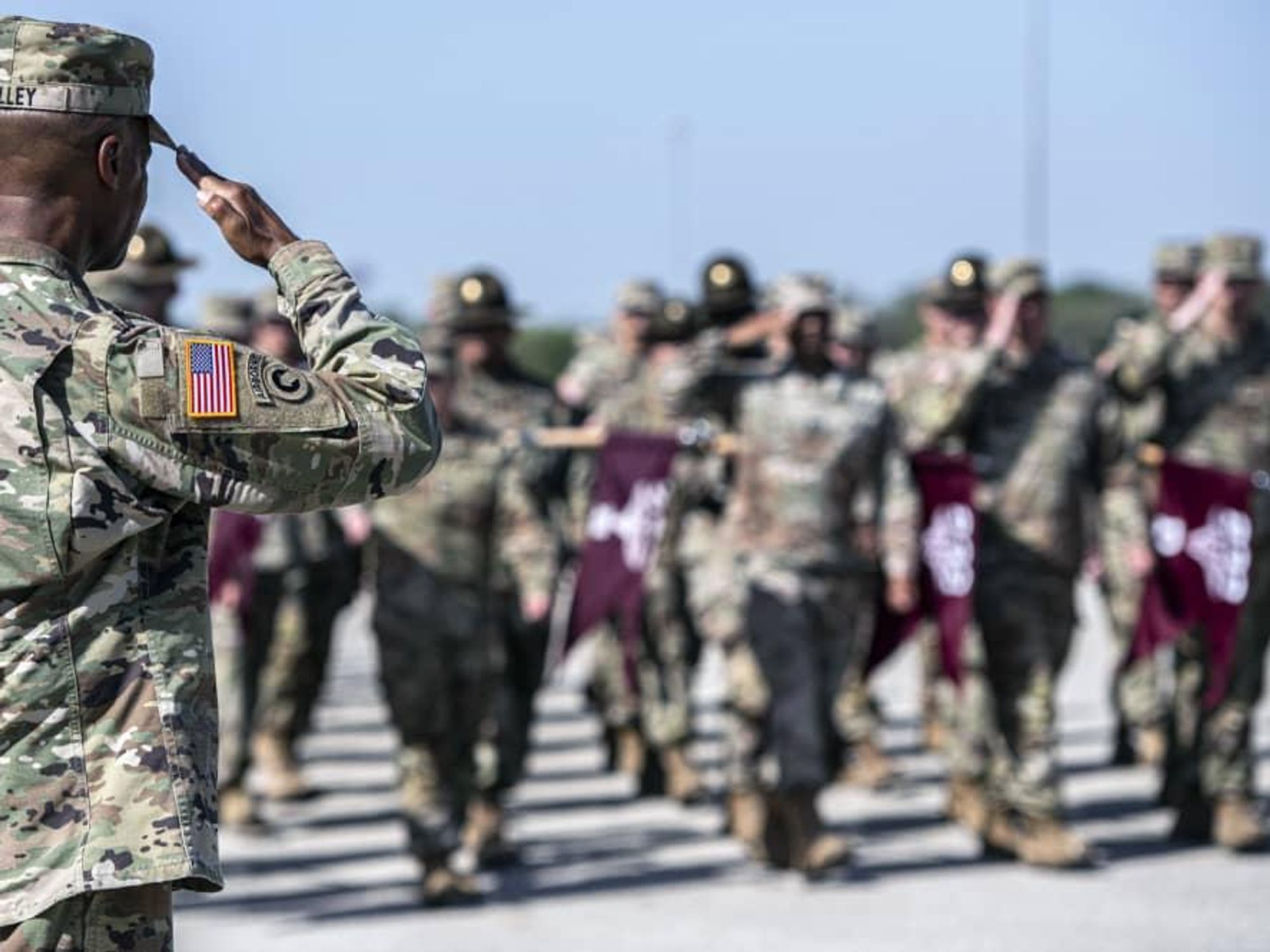 Joint Base San Antonio military salute