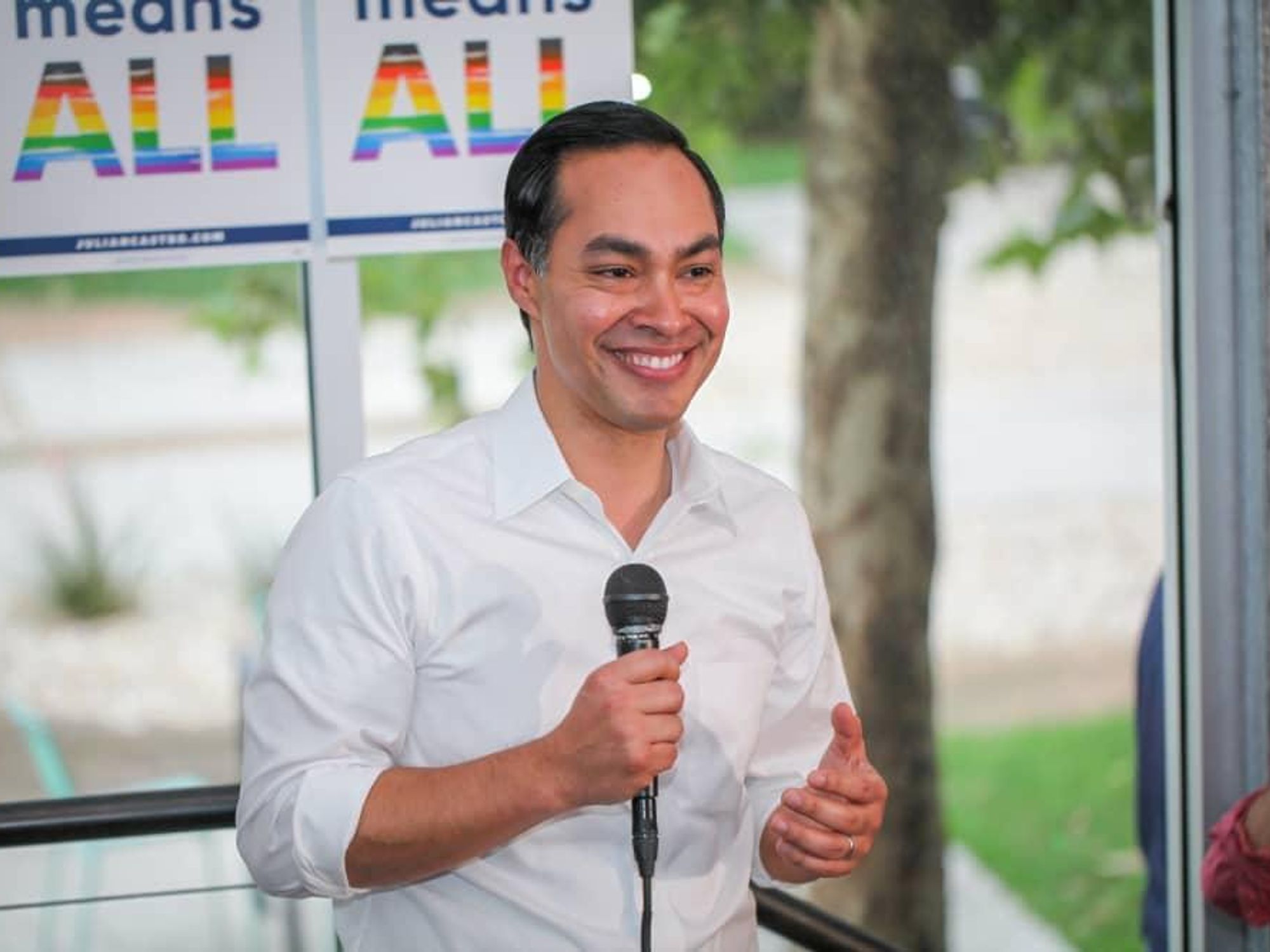 Julian Castro Pride event