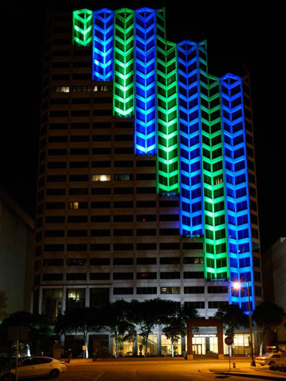 Kinetic Skyline light installation San Antonio