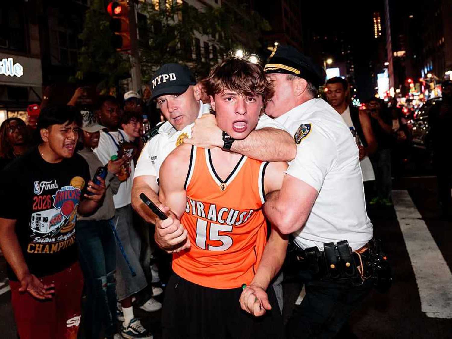 Knicks Fans Gather Around NYC To Watch Game 4 Of The NBA Finals Against The San Antonio Spurs