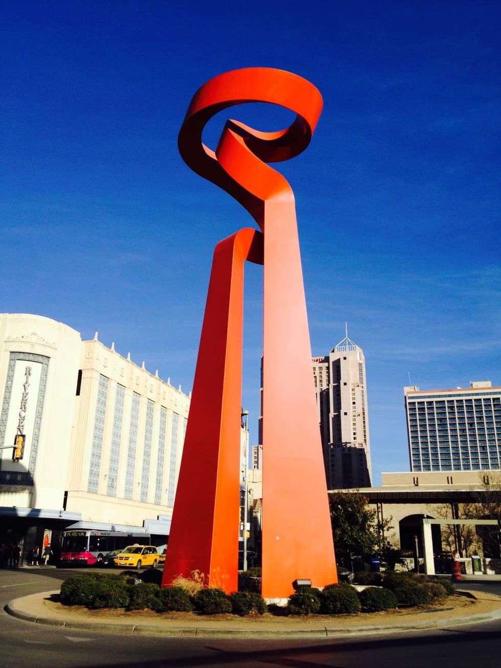 La Antorcha de la Amistad downtown San Antonio Sebasti\u00e1n