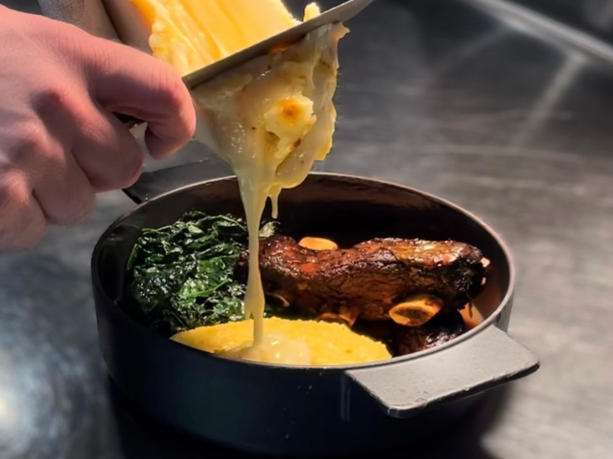 Landrace raclette dish