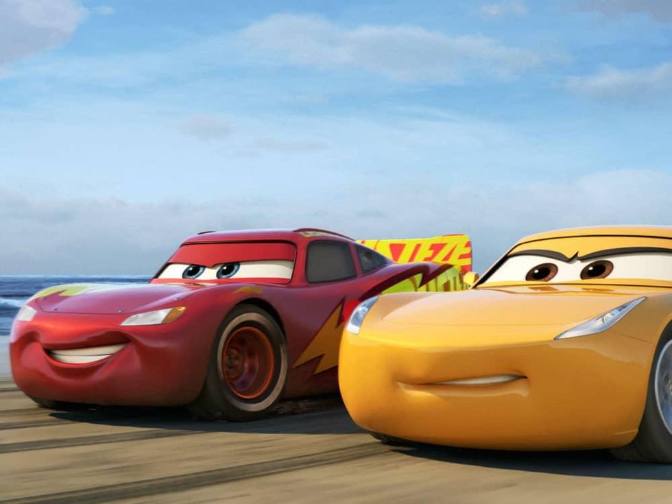 Lightning McQueen and Cruz Ramirez in Cars 3