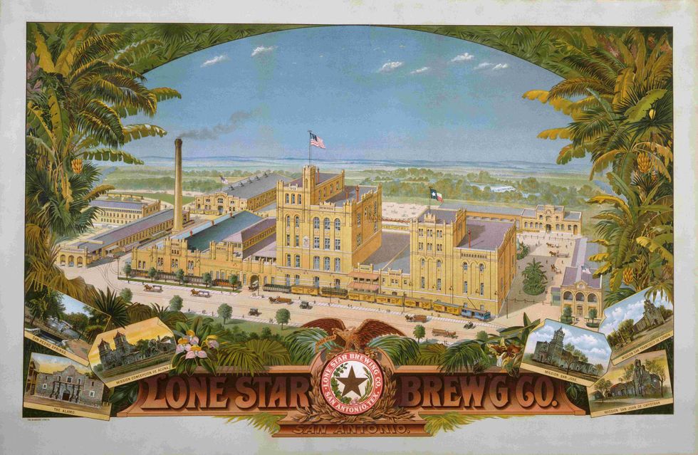 Lone Star Brewing Co, San Antonio, 1903. Milwaukee Lithographing & Engraving Co.