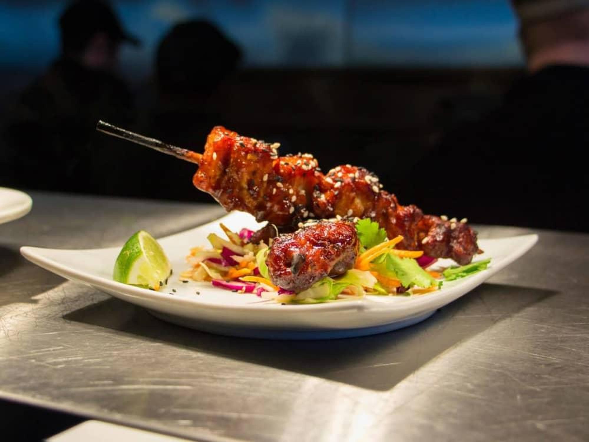 Mama Fu's Asian House chicken satay appetizer