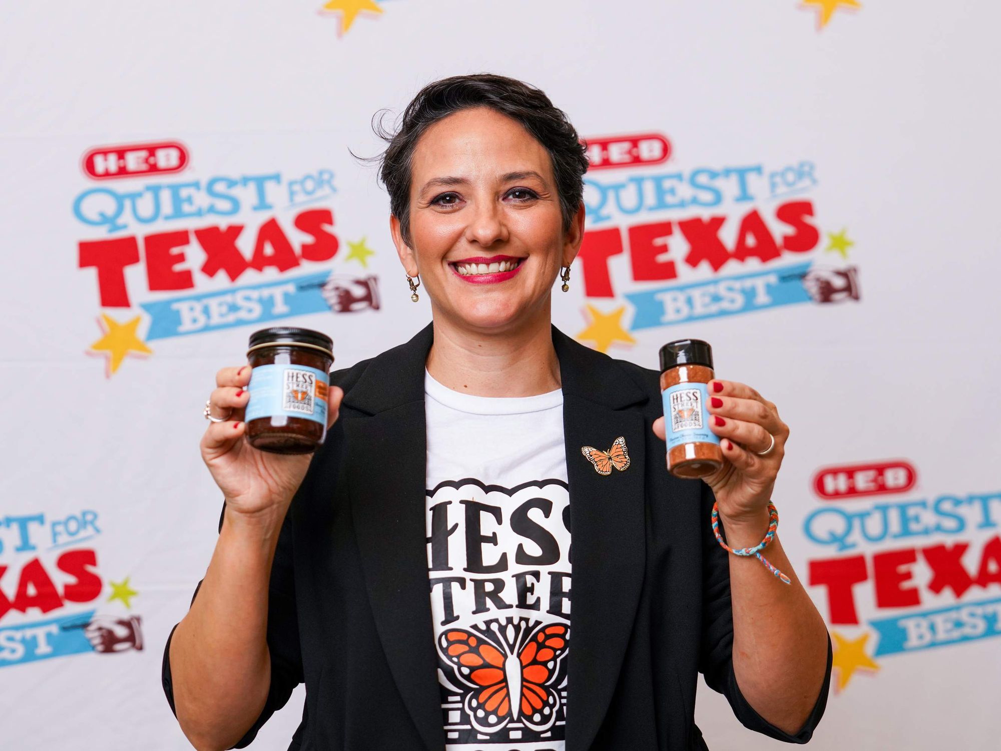 Maria Flores of Hess Street Foods wins first place in H-E-B's Quest for Texas Best