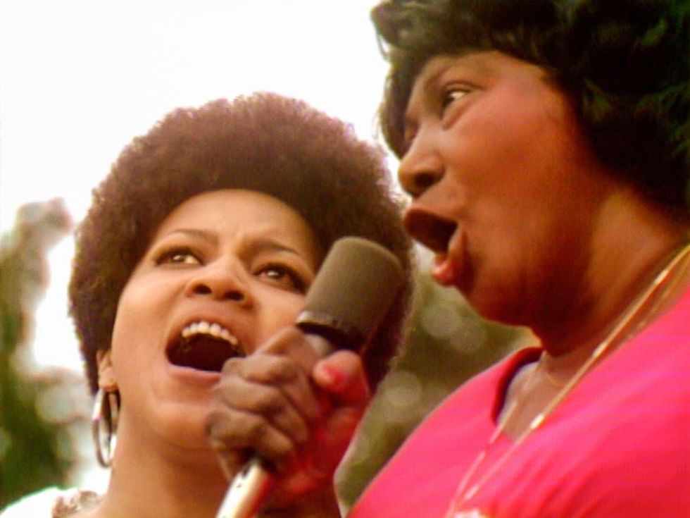Mavis Staples and Mahalia Jackson in Summer of Soul