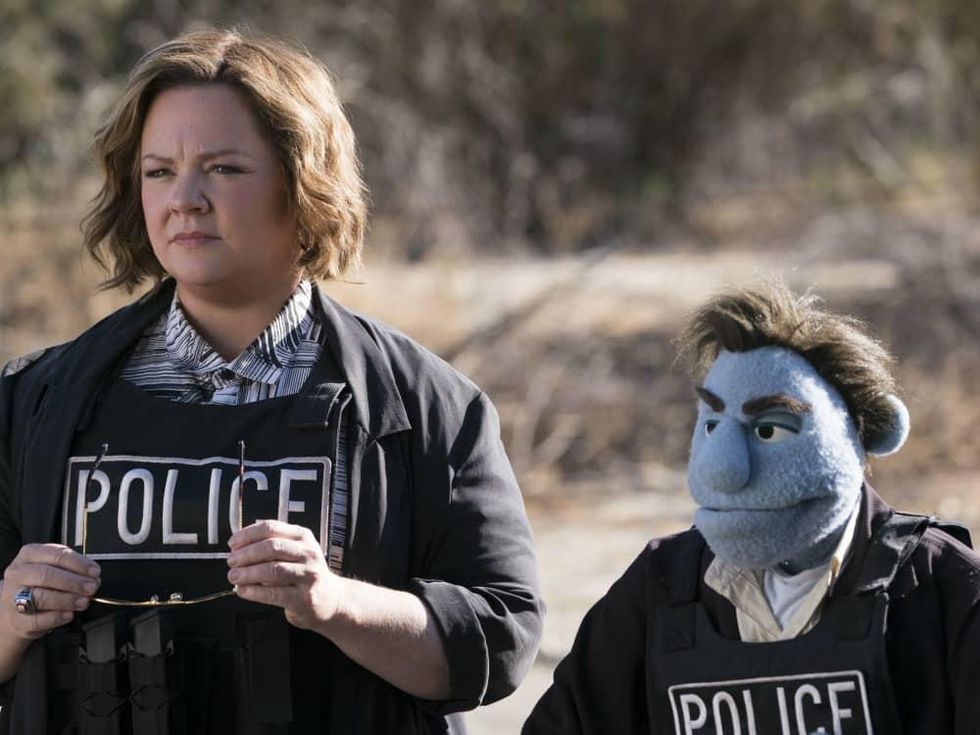 Melissa McCarthy and Phil Phillips in The Happytime Murders
