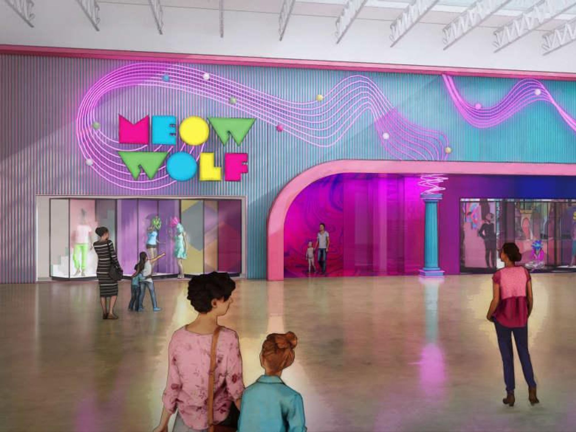 Meow Wolf Grapevine rendering