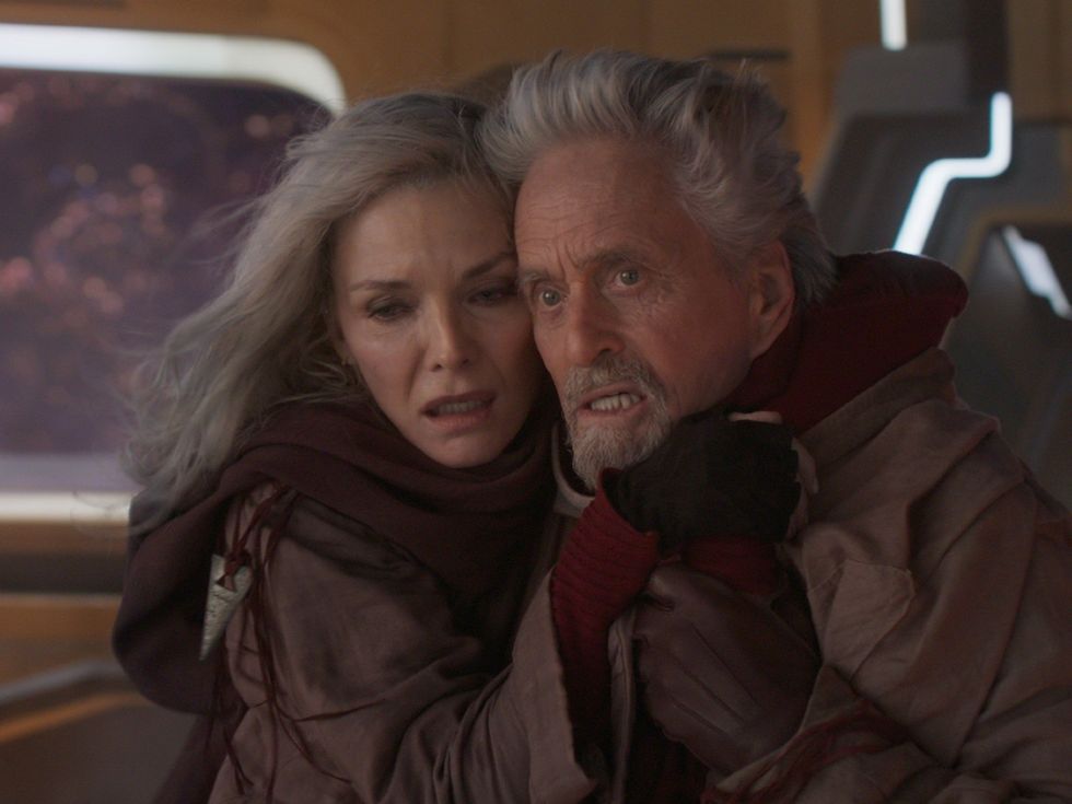 Michelle Pfeiffer and Michael Douglas in Ant-Man and the Wasp: Quantumania