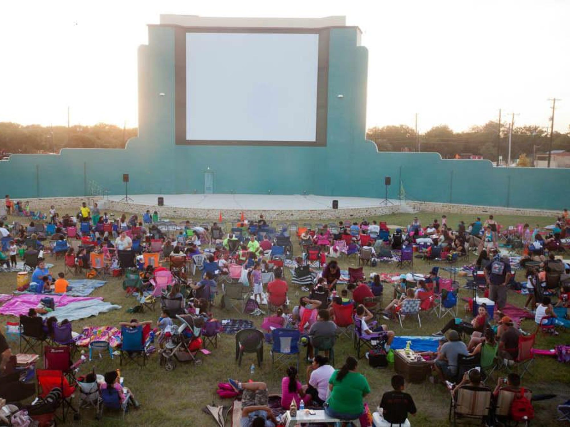 Mission Marquee Plaza outdoor movies