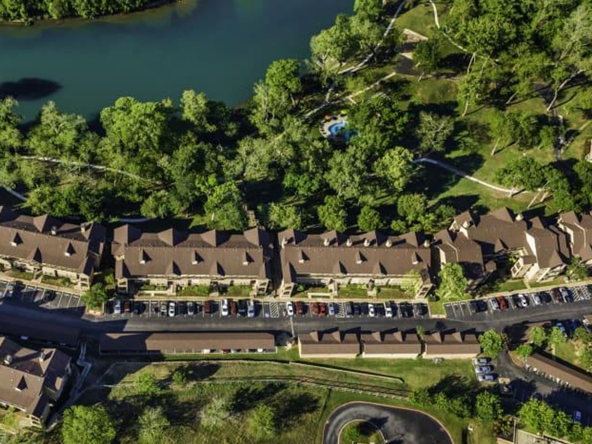New Braunfels houses on the Guadalupe River
