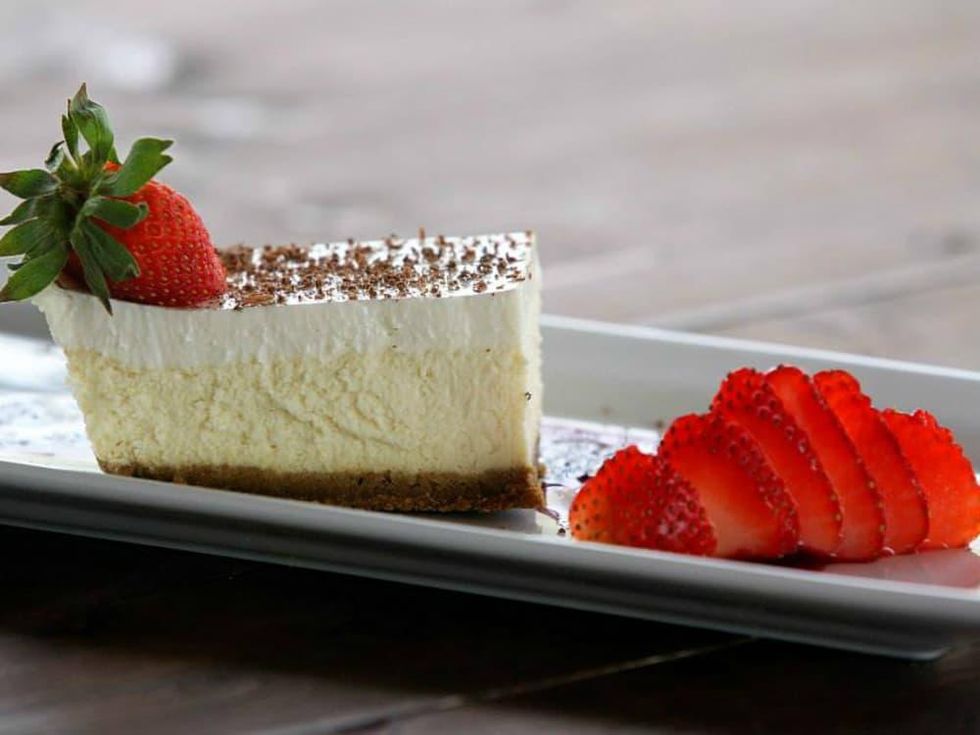 Oak Valley Vineyard cheesecake dessert