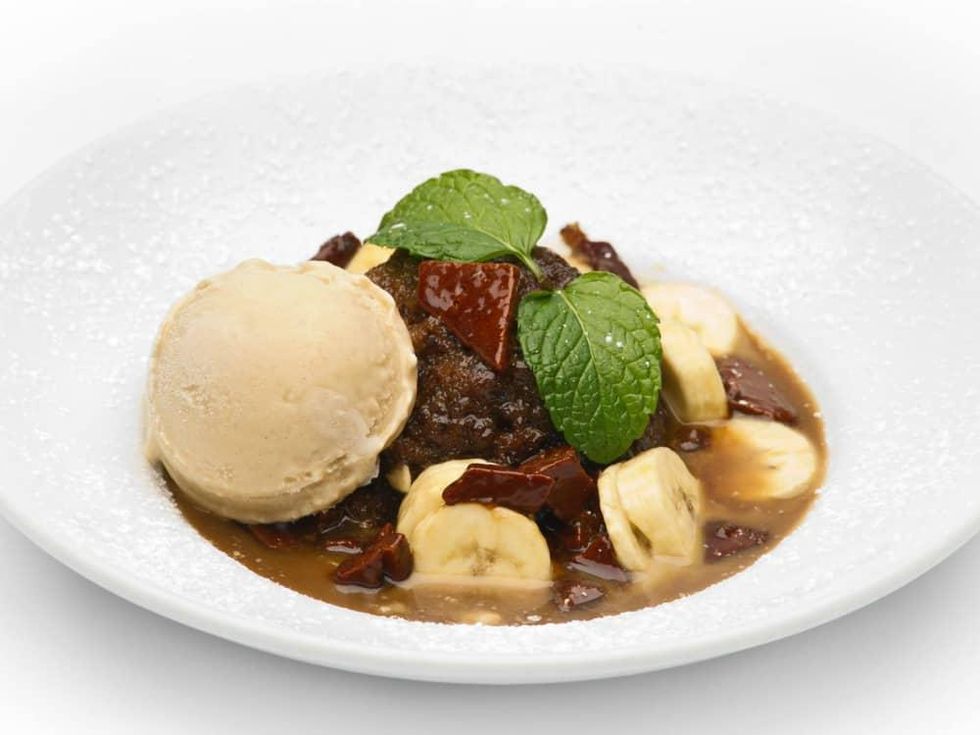 Paesanos toffee banana bread pudding dessert 2015