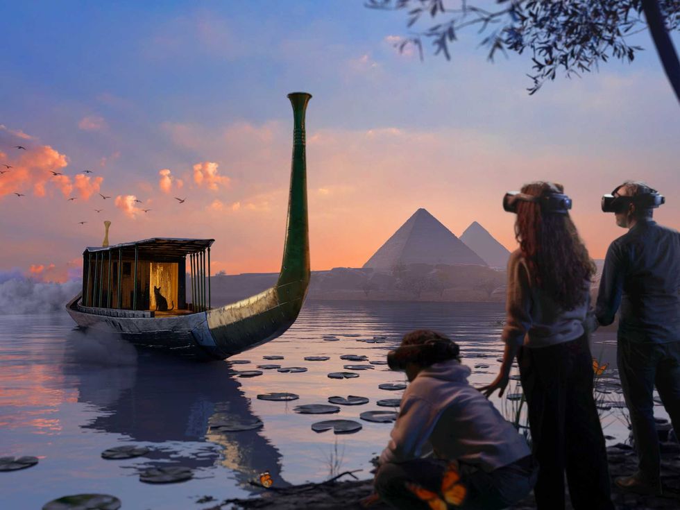 Participants will take a trip on the Nile with a cat guide.