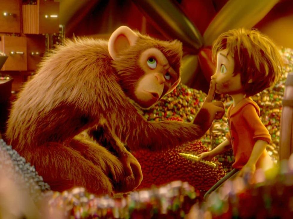Peanut (Norbert Leo Butz) and June (Brianna Denski) in Wonder Park