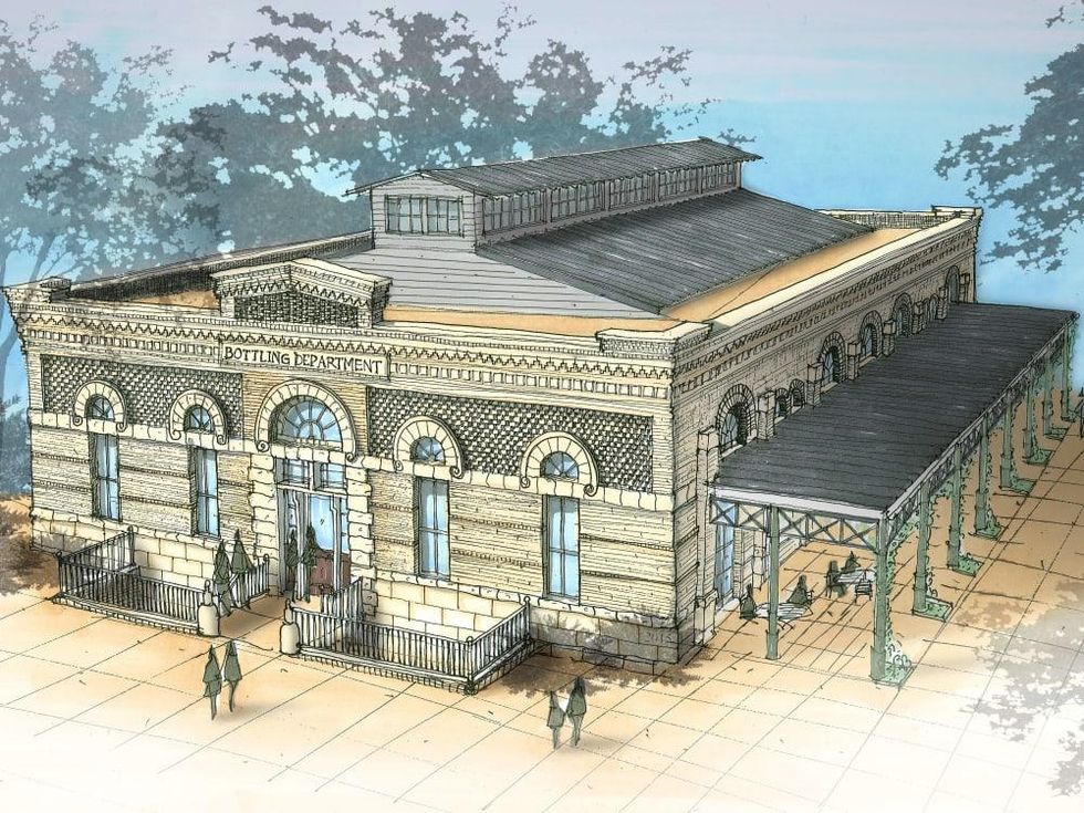 Pearl Brewery food hall exterior rendering