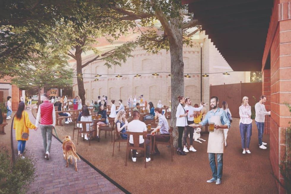 Pearl Stable Hall beer garden