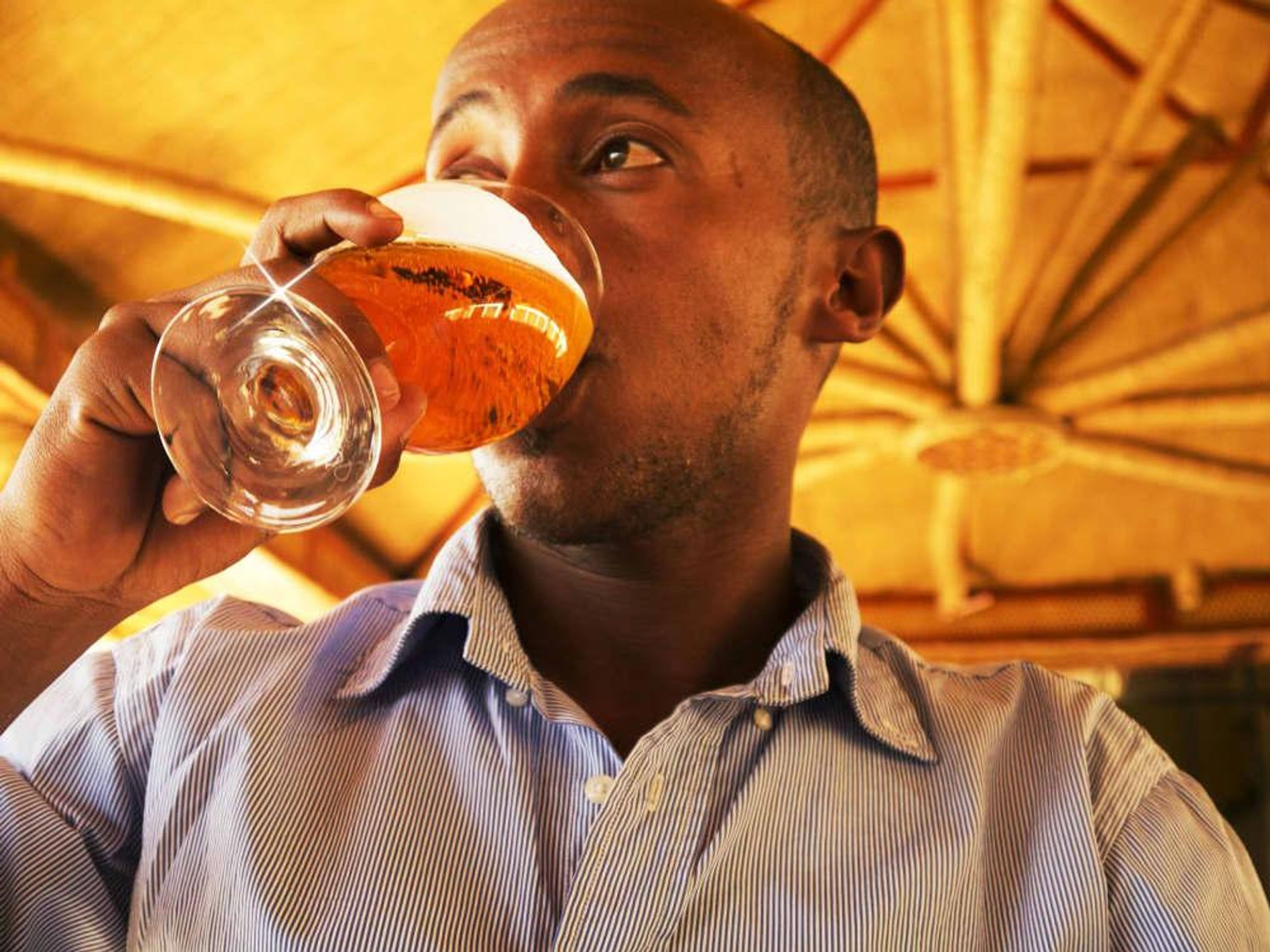 Person drinking stock photo