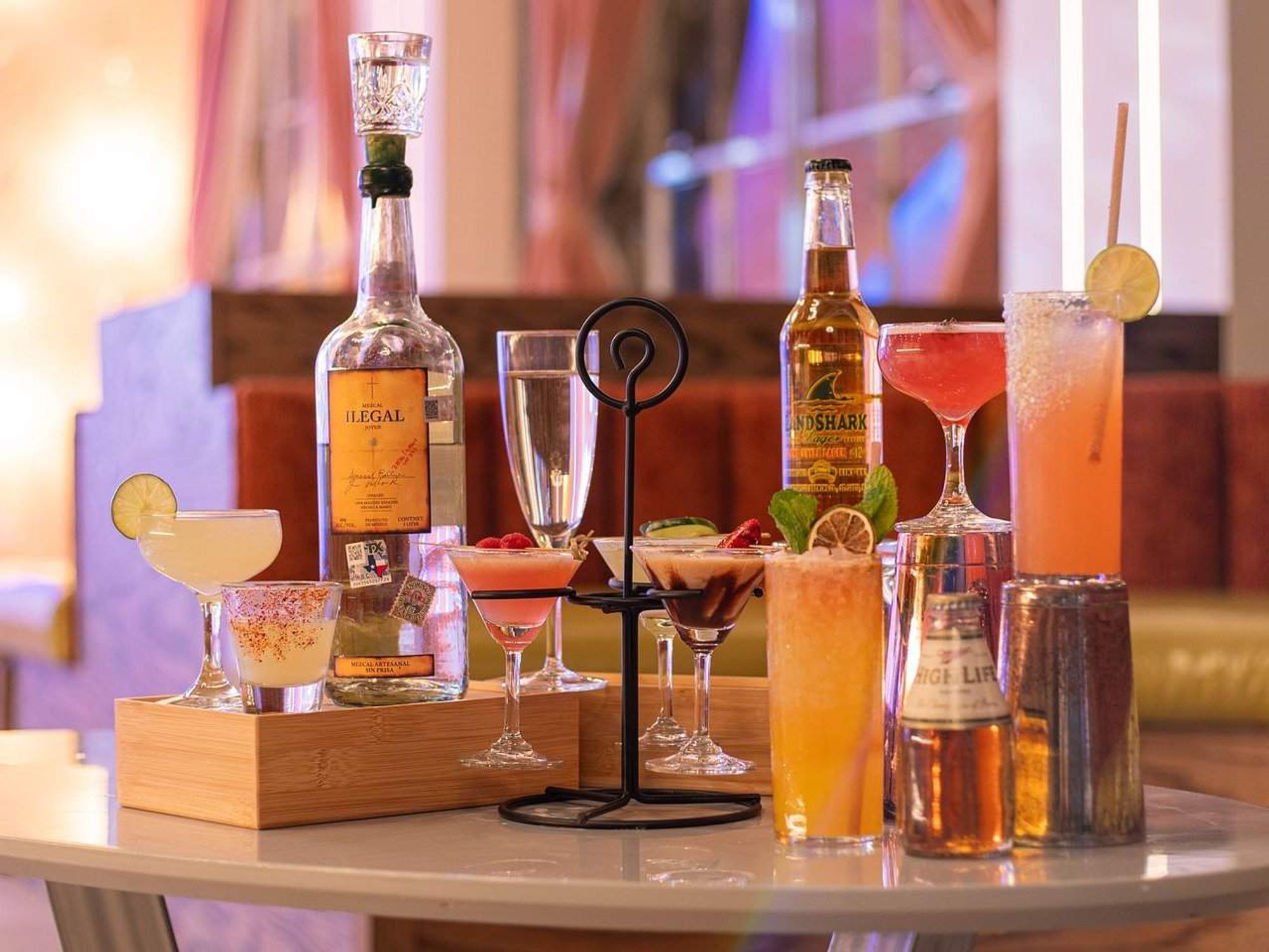 Pink Shark secret bar's cocktails in San Antonio