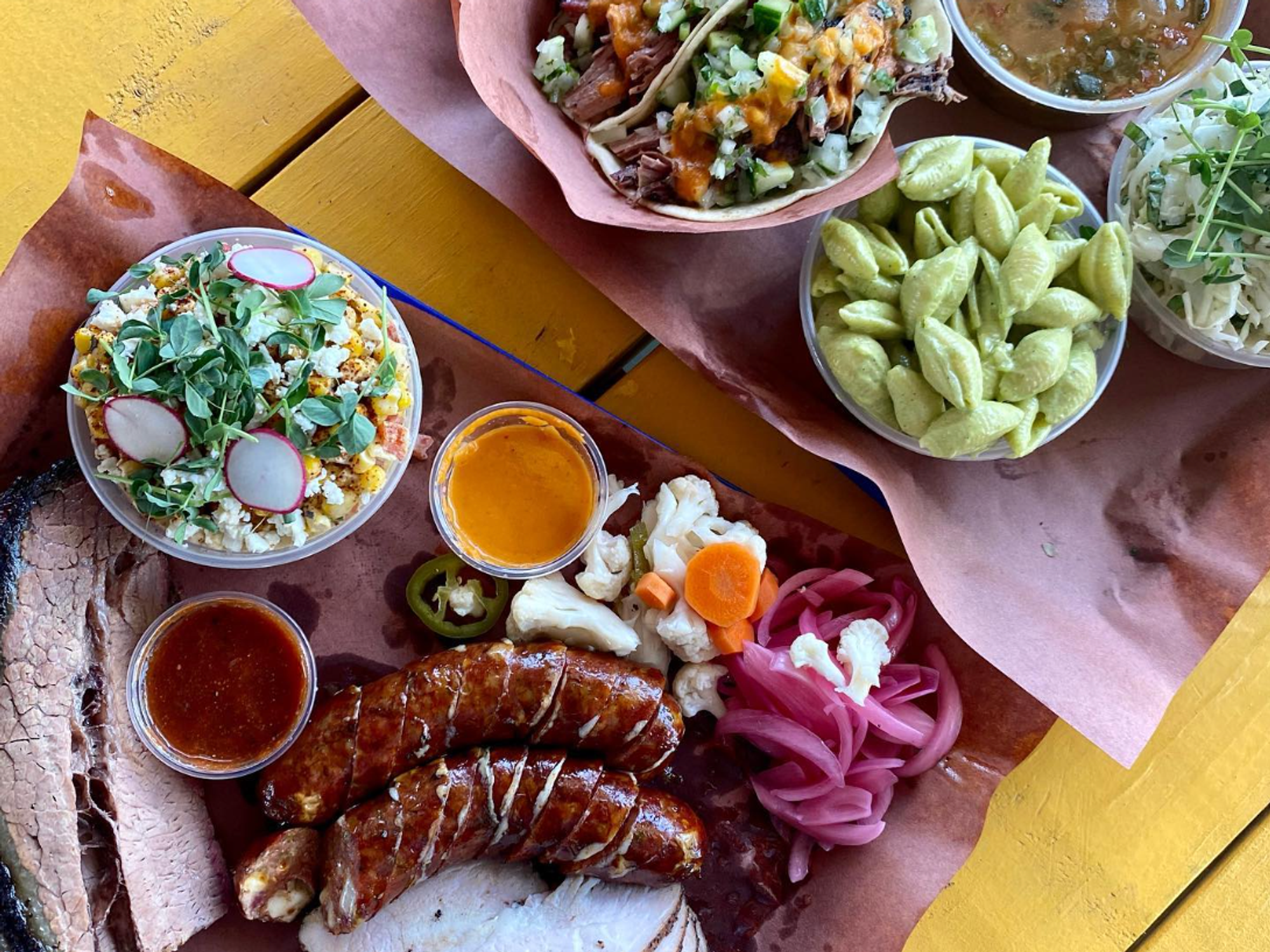 Plates at Reese Bros Barbecue