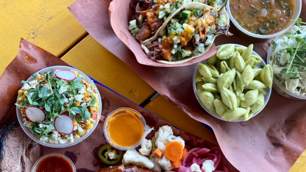 Plates at Reese Bros Barbecue