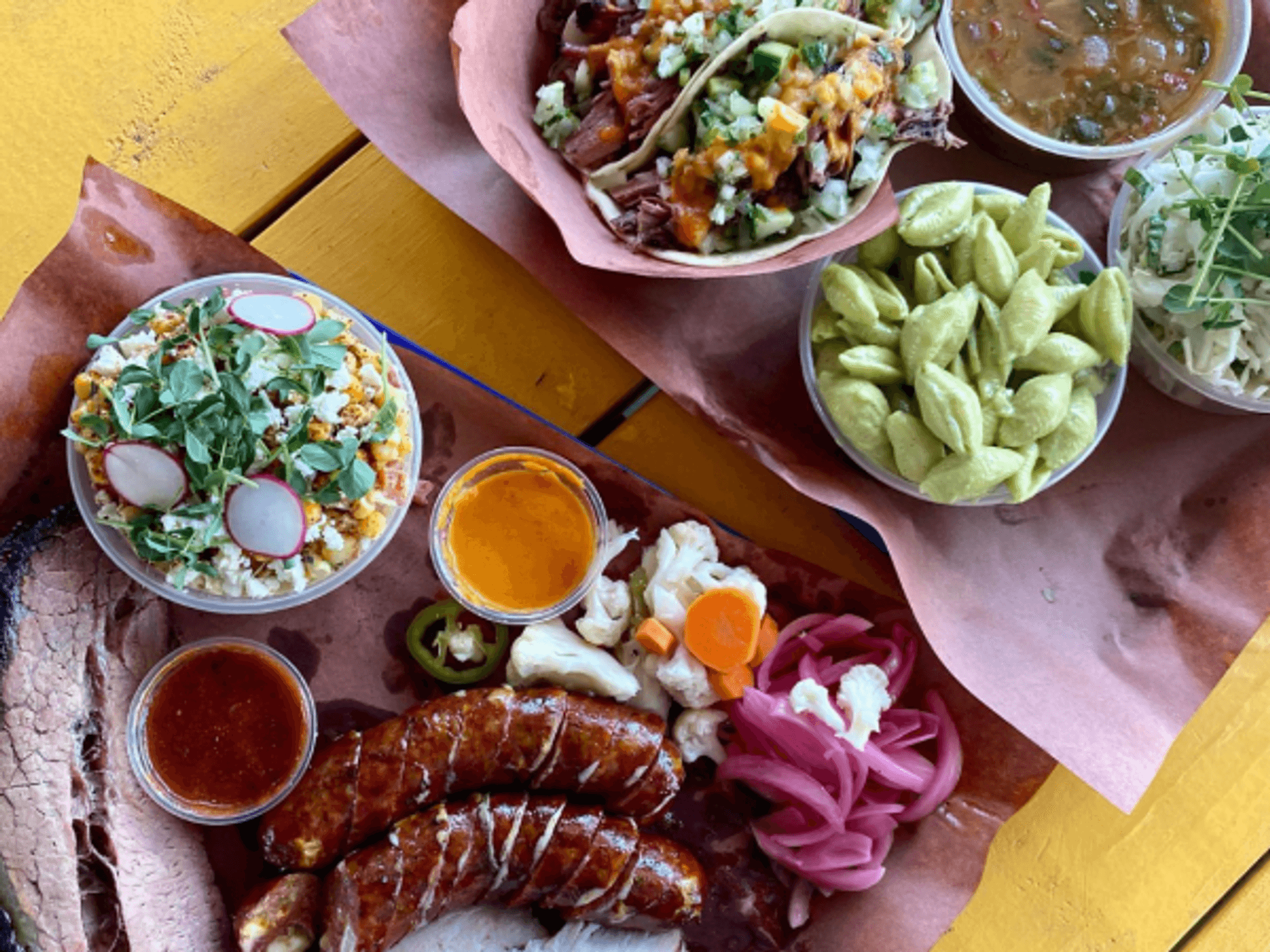 Plates at Reese Bros Barbecue
