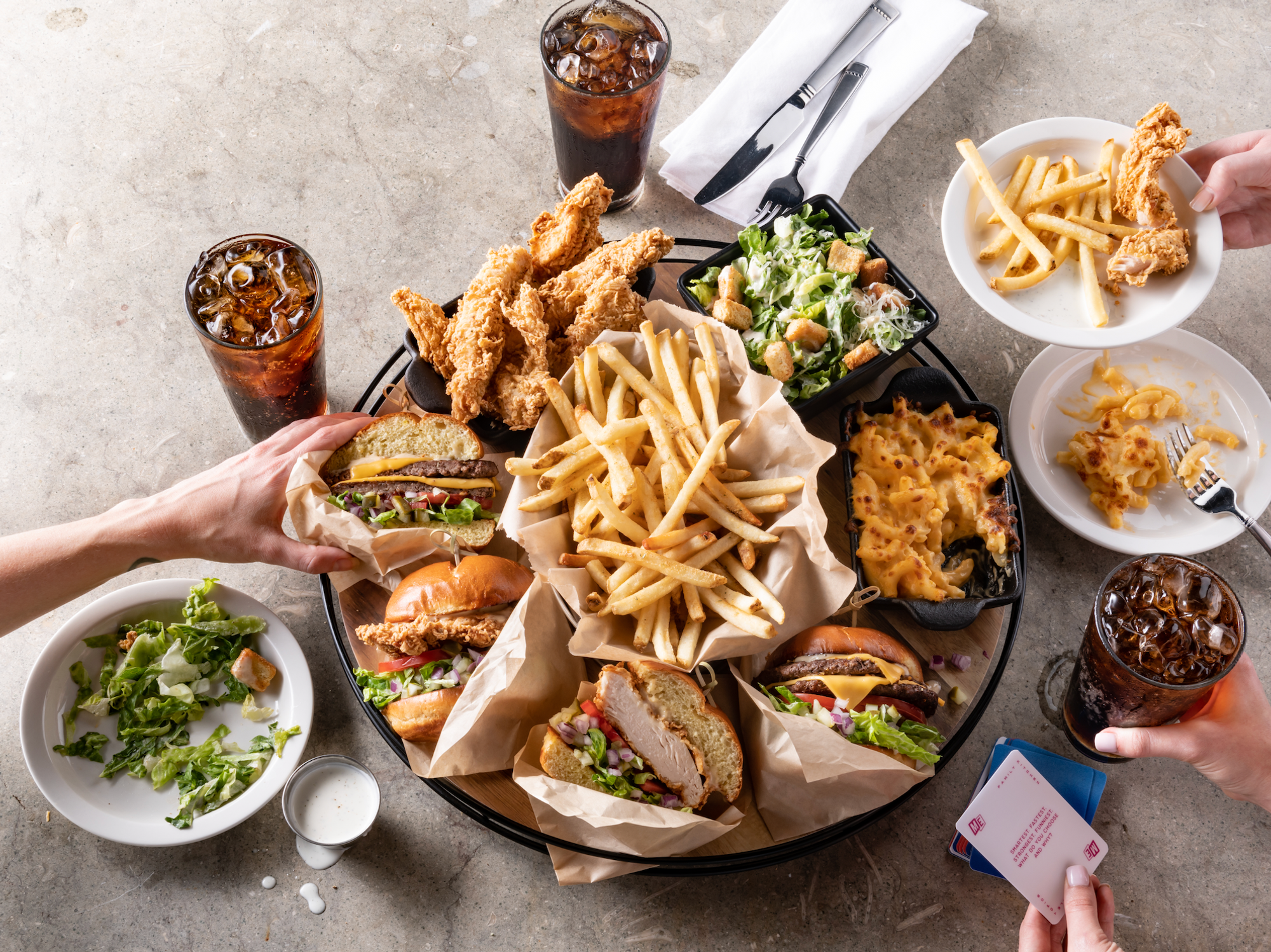 Platter from Main Event restaurant Family Kitchen in San Antonio