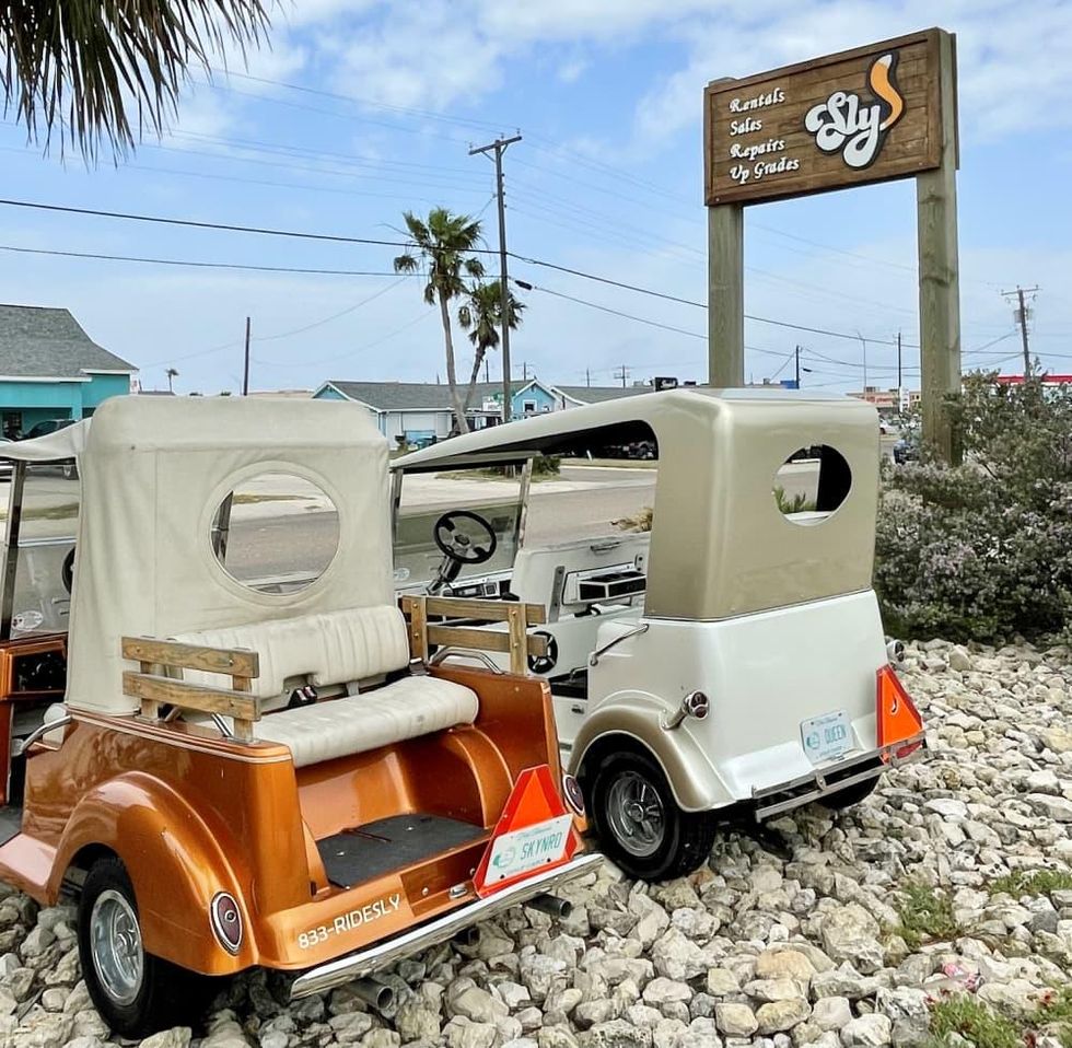 Port Aransas beach cart
