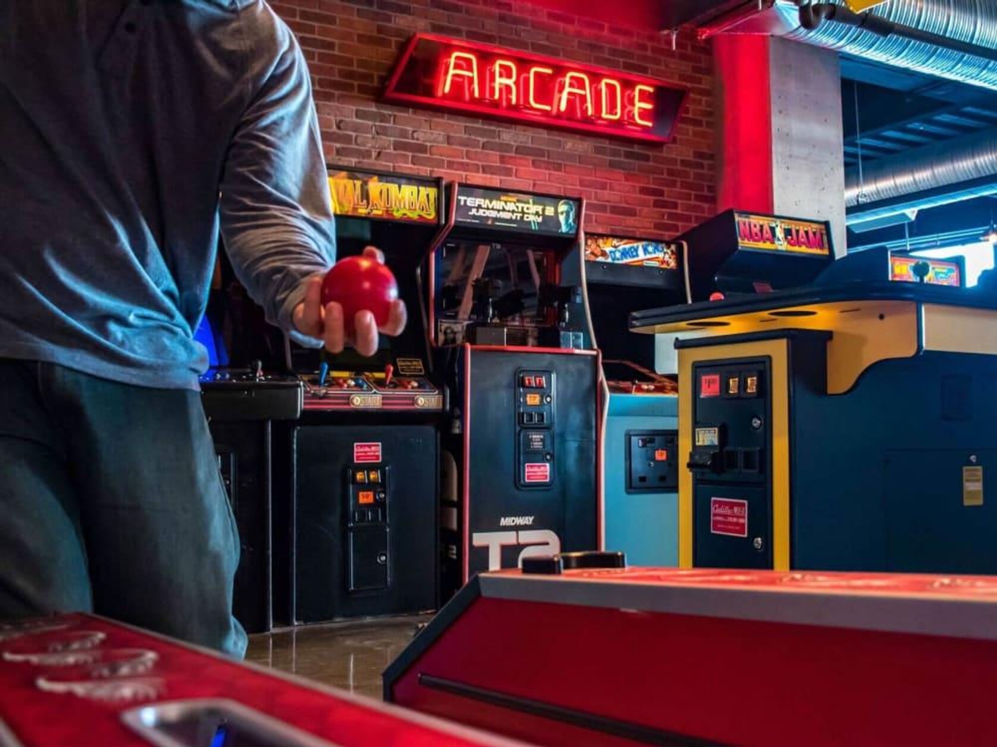 Punch Bowl Social arcade games skee ball