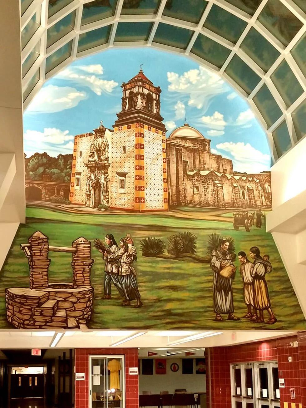 Queen of the Spanish Missions by David Blancas at Harlendale High School