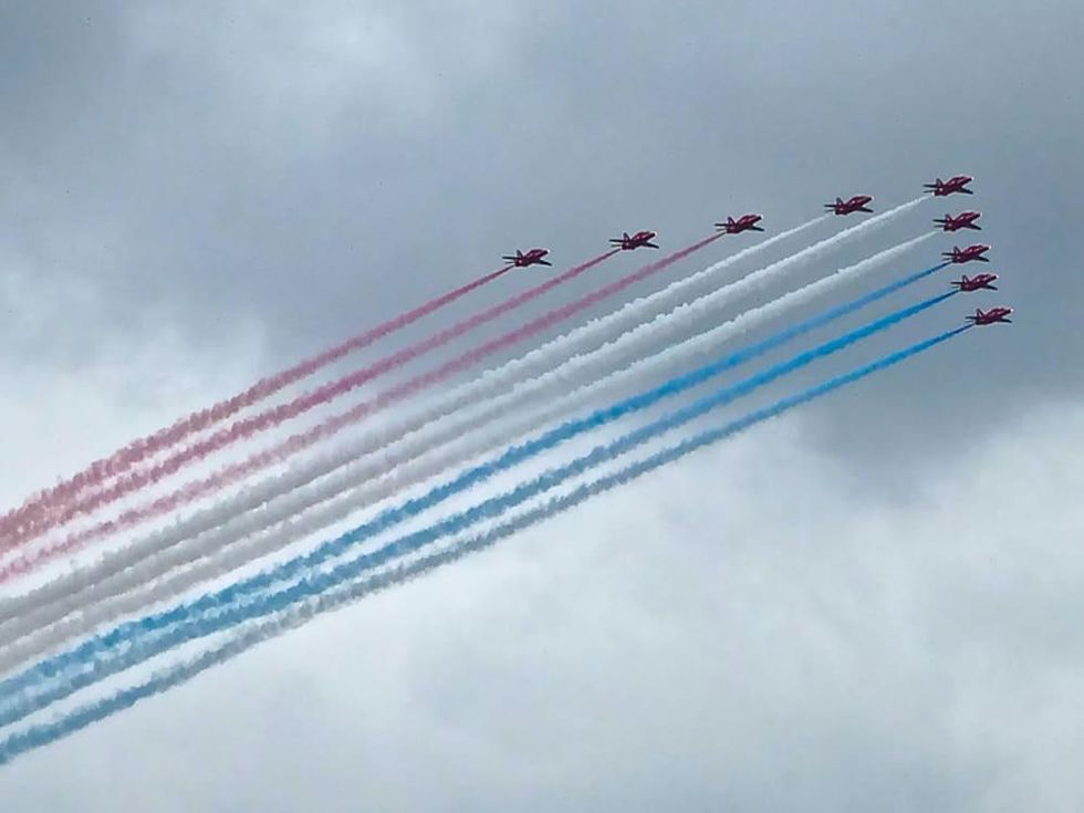 Queen's Jubilee, June 2012, jets, fly-over