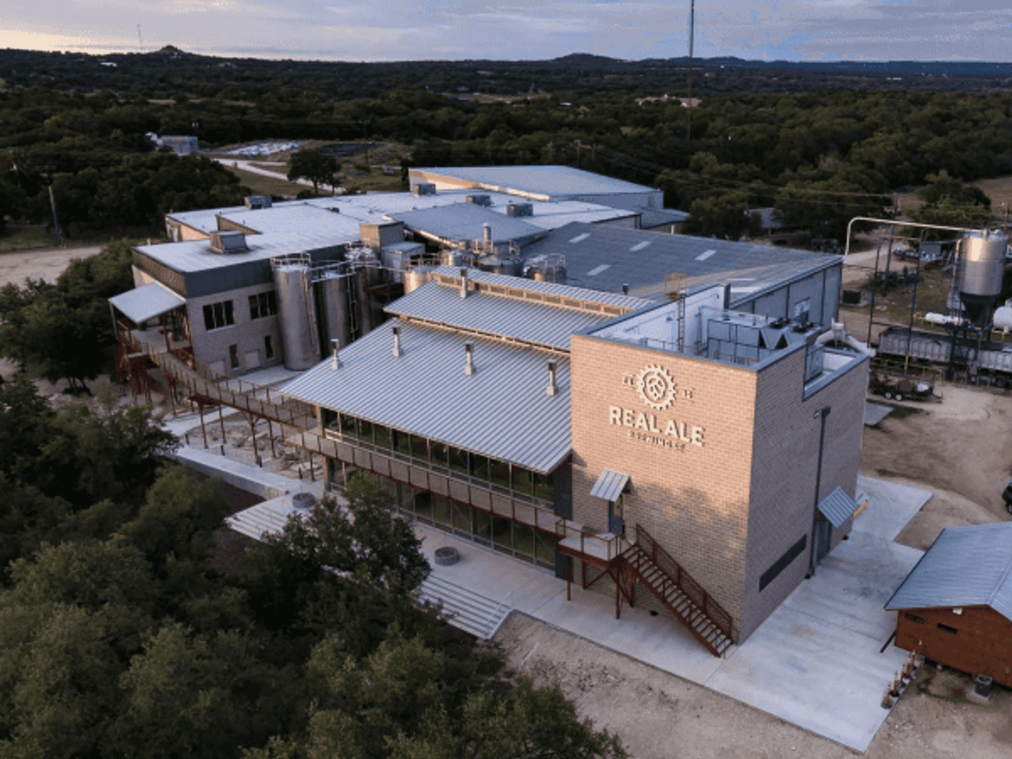 Real Ale Brewing Company aerial
