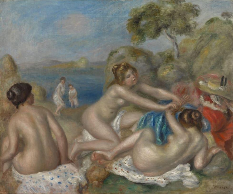 Renoir, Bathers With A Crab