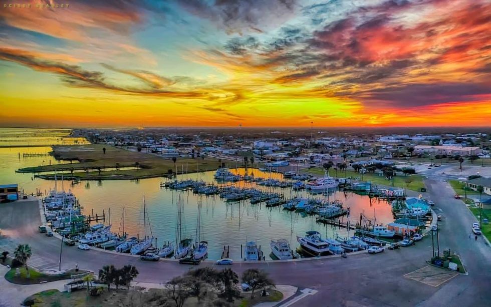 Rockport Texas sunset coast
