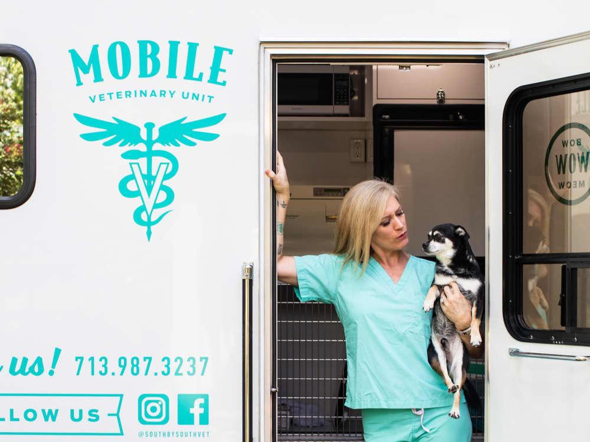 Rollin Pets Houston texas vet dog