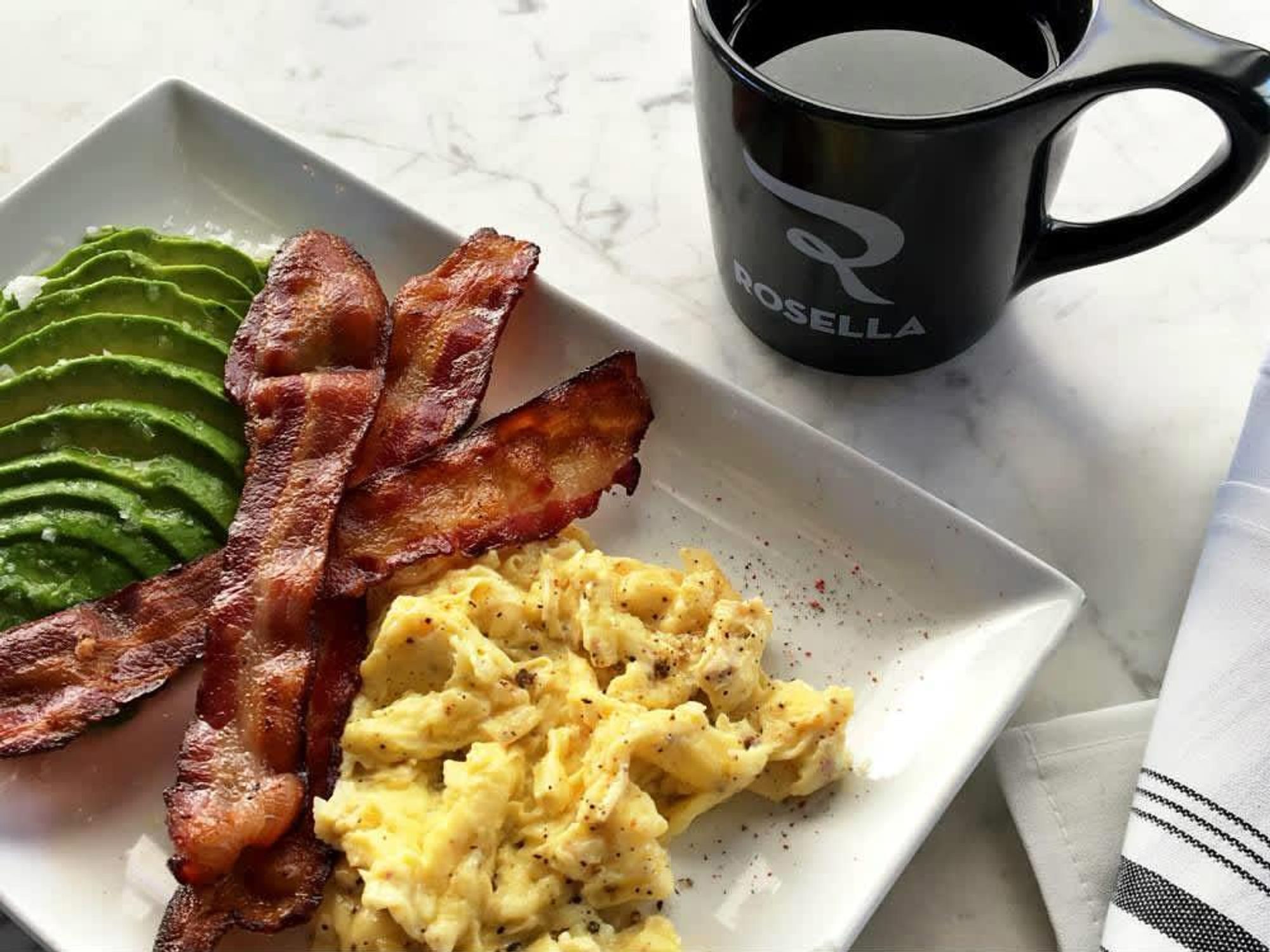 Rosella at the Rand brunch eggs and bacon