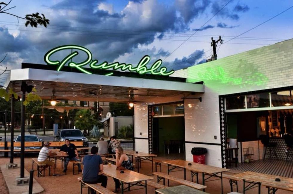 Rumble San Antonio patio