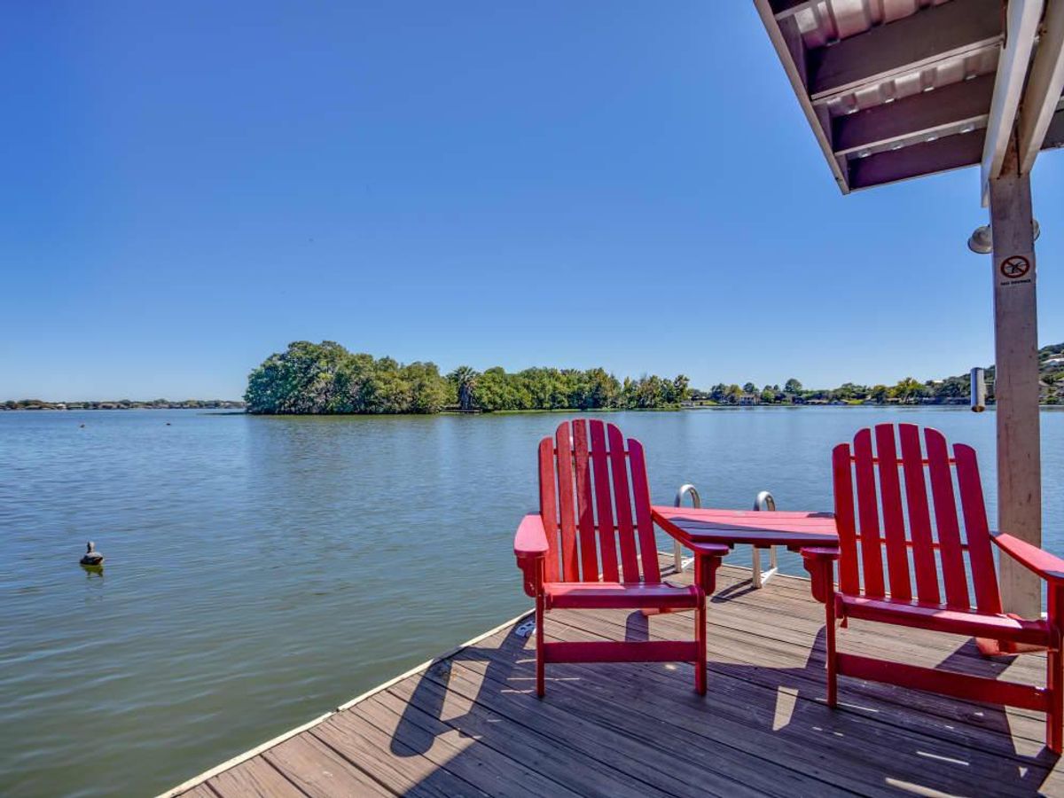 The home features 71 feet of waterfront. CultureMap San Antonio