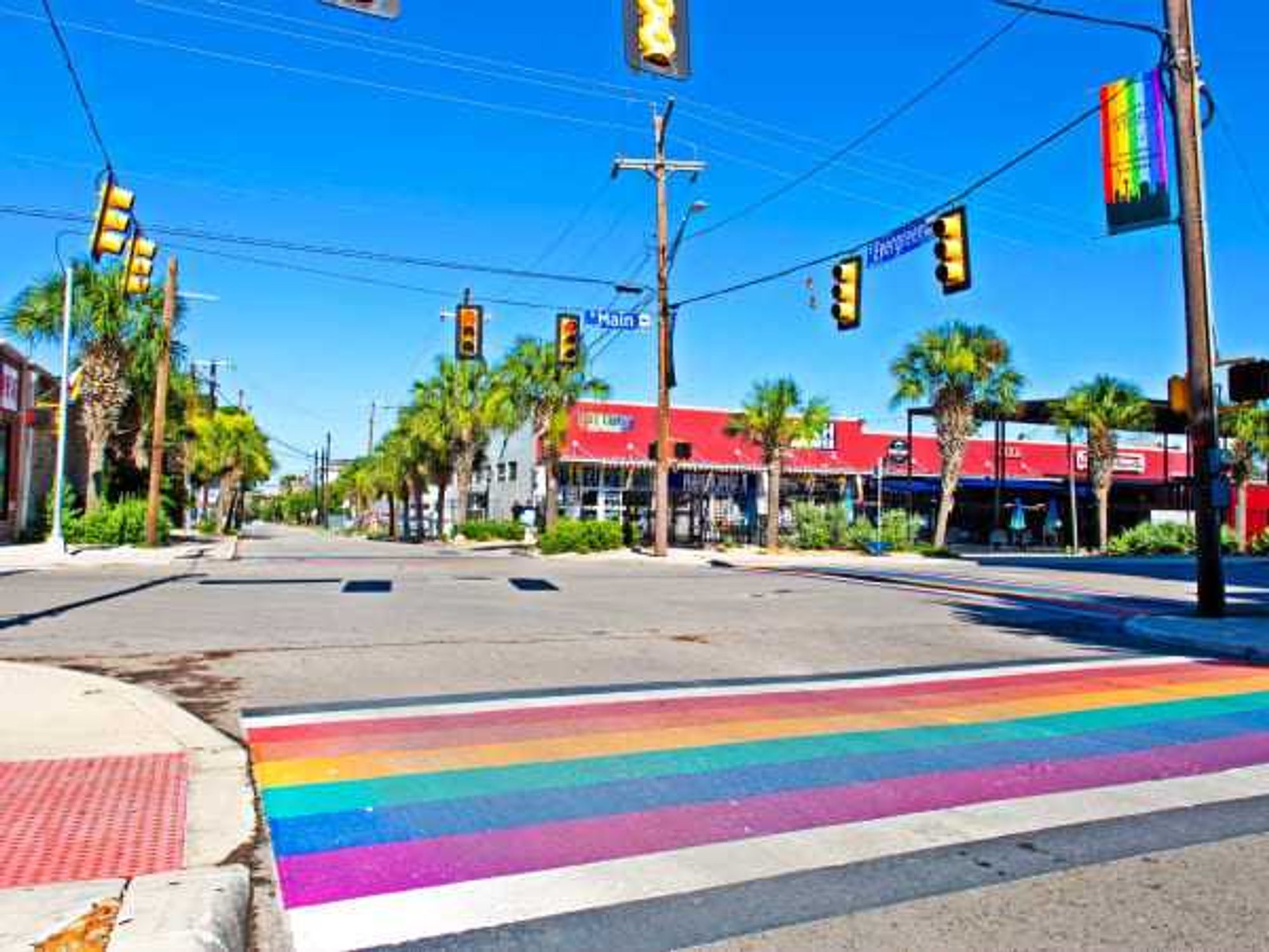 San Antonio pride crosswalks